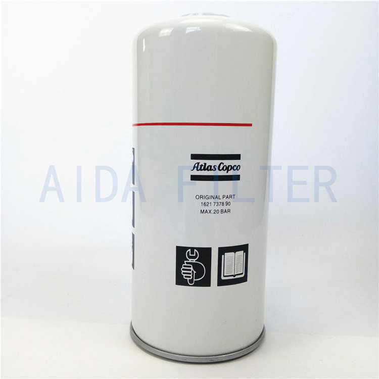 Atlas Copco oil filter element 1621737890 （1621737800）AIDA FILTER