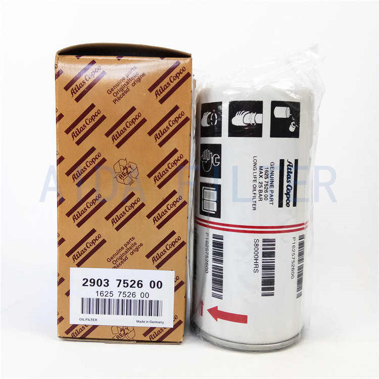 Atlas Copco oil filter element 1625752600 (2903752600)AIDA FILTER