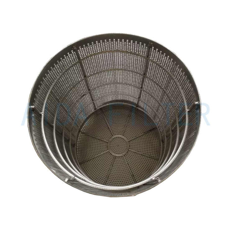 Punching plate composite sintered wire mesh water filter cartridge