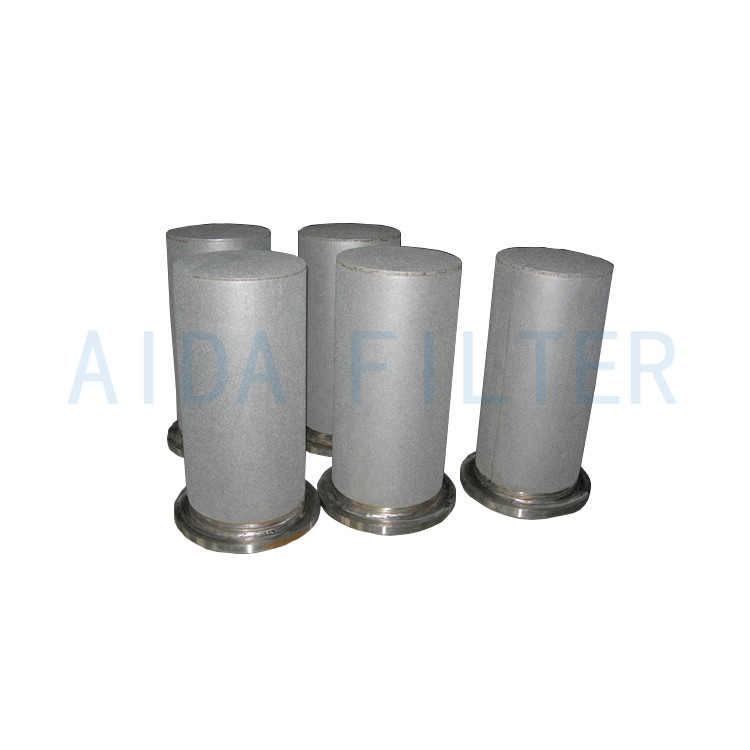 Stainless steel sintered felt high temperature dust removing filter cartridge