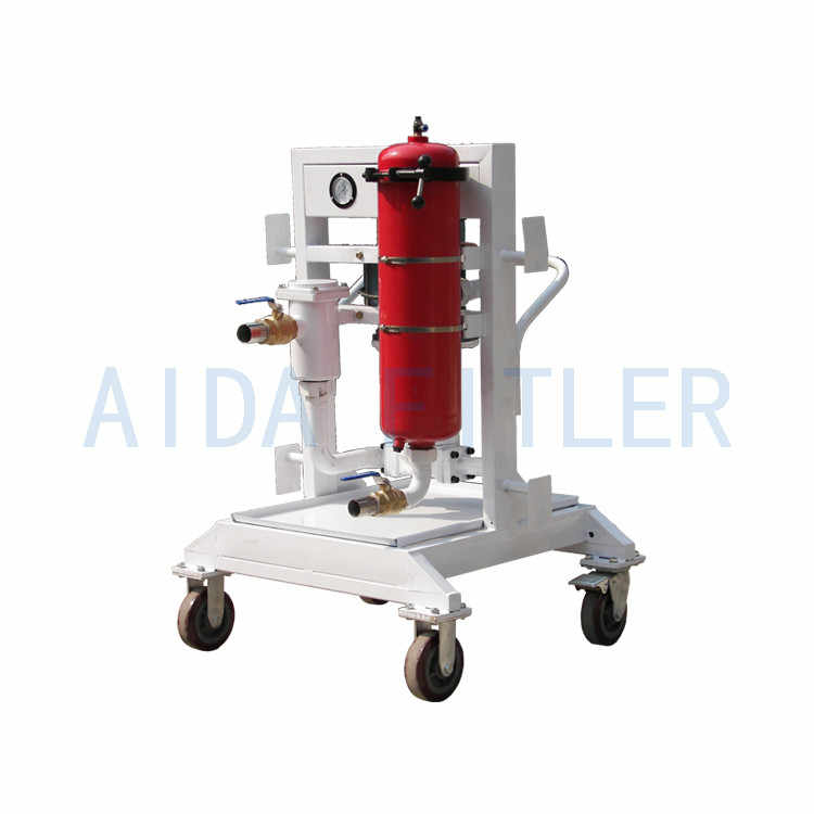 High viscosity hydraulic oil filtration machine