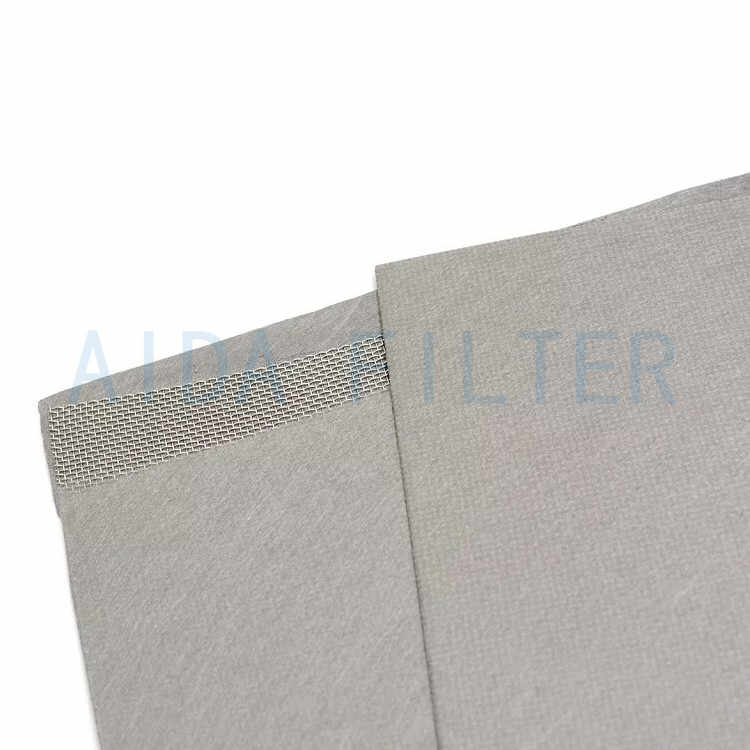 Sintered Metal Fiber Felt With Protective Wire Net