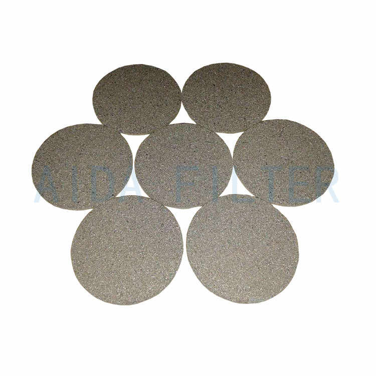 Stainless steel metal powder sintering filter disc for gas filtration