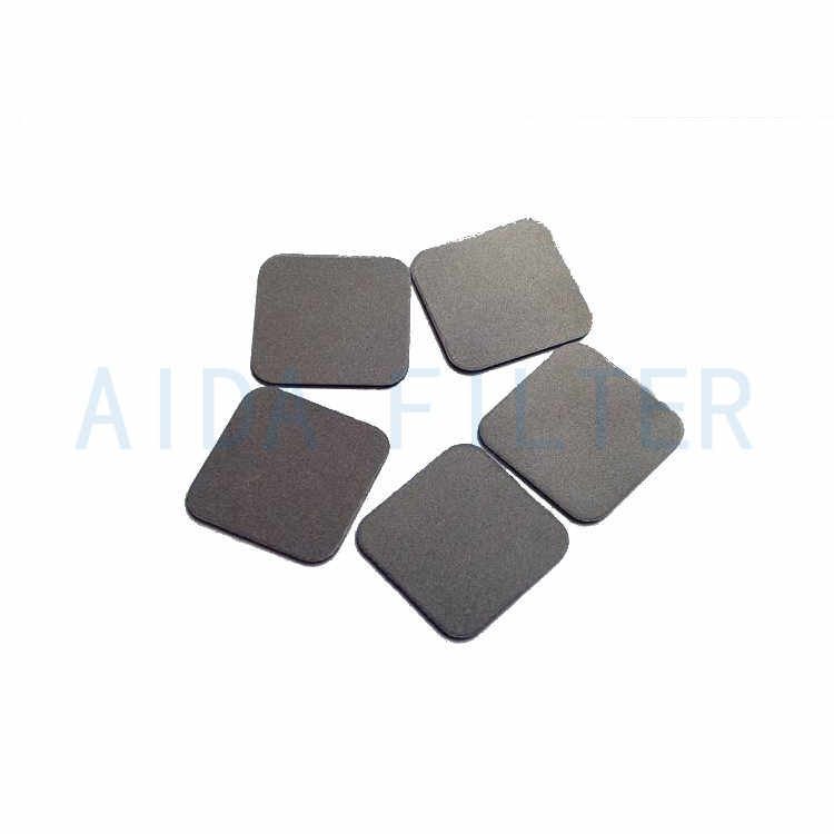 Stainless steel metal powder sintering filter disc for exhaust gas purification