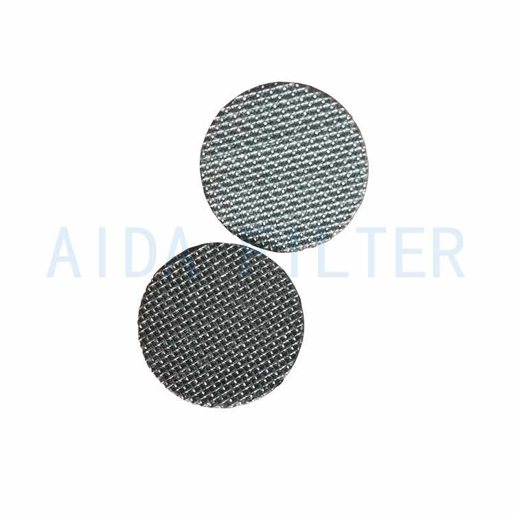 High micron sintered stainless steel filter disc for explosion-proof