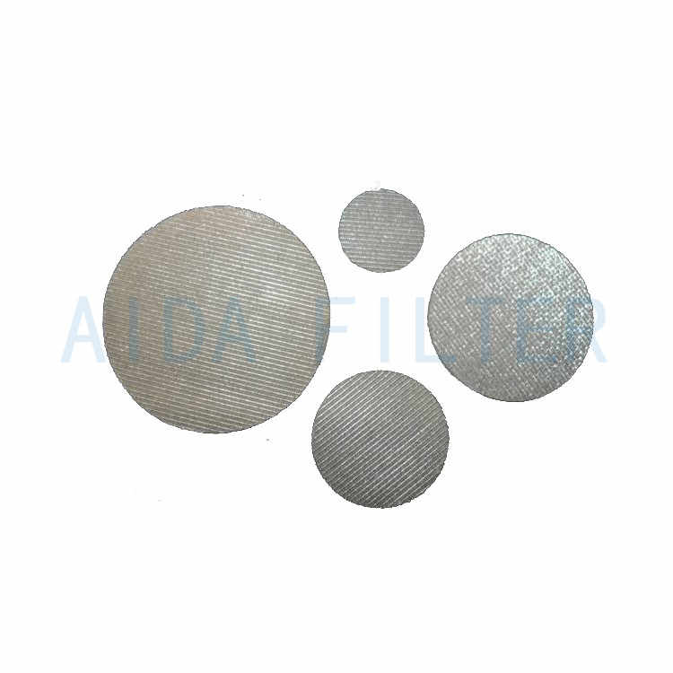 High performance sintered stainless steel filter disc for explosion-proof