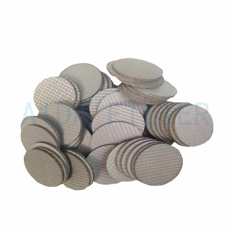 China supply sintered stainless steel filter disc for flame-proof