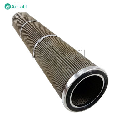 Metal mesh folding filter element