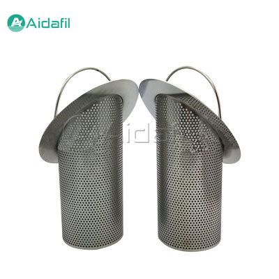 Y strainer filter basket