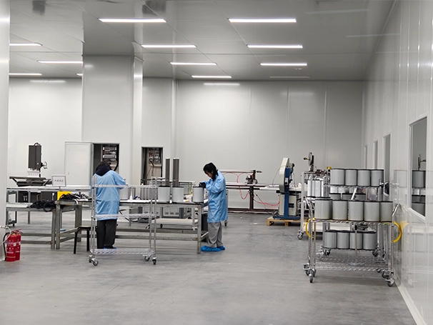 Filter element assembly and inspection at the AIDA workshop