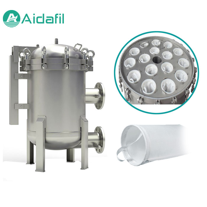 Stainless steel housing bag filter